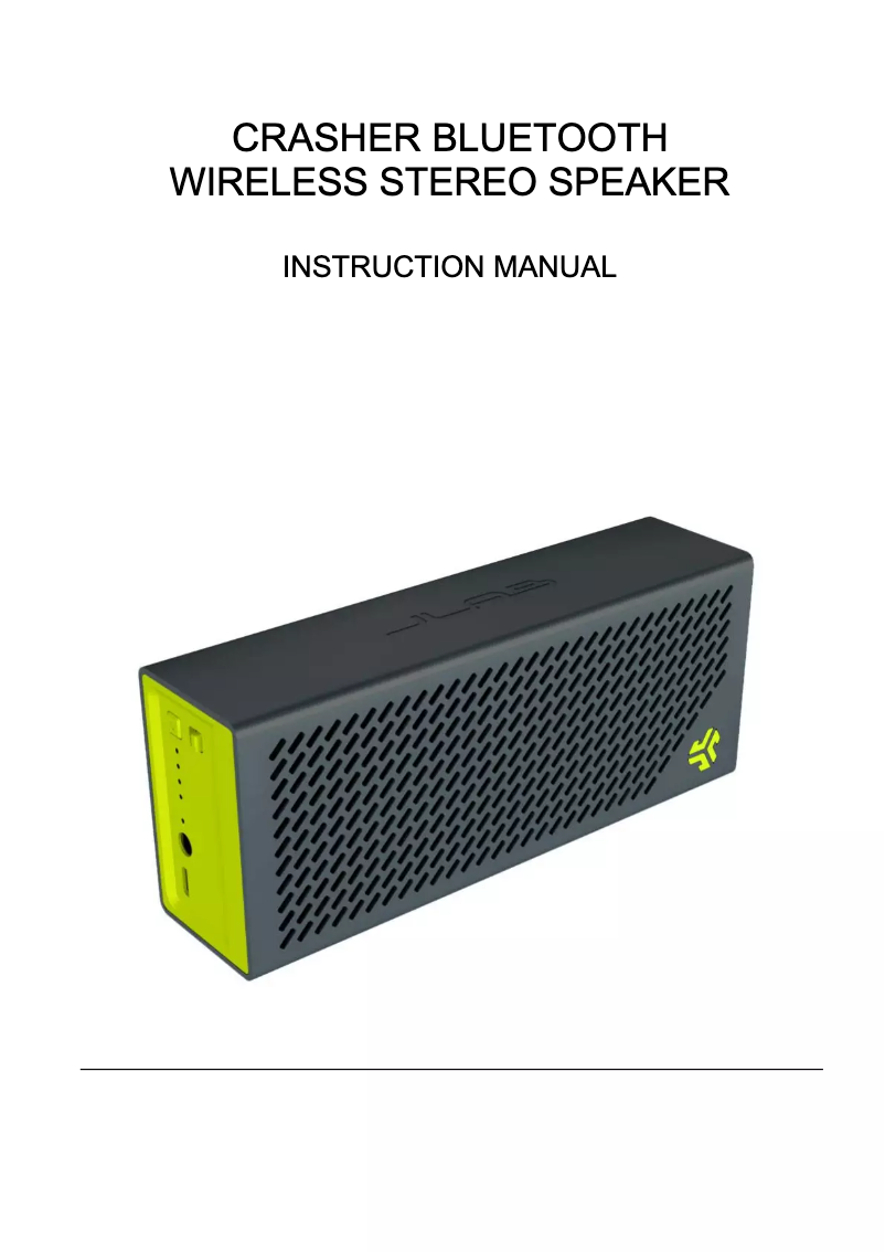 First page image of the manual for Crasher