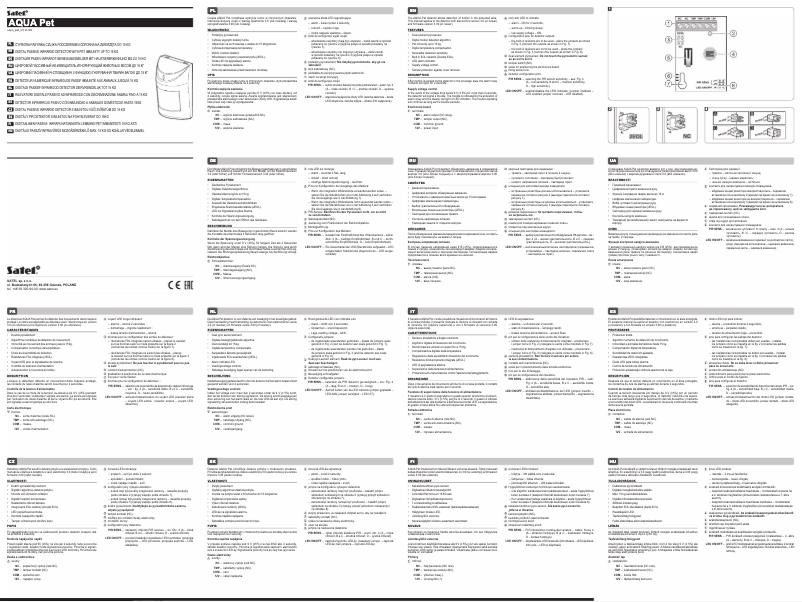 First page image of the manual for AQUA Pet