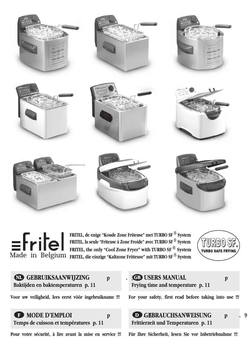 Page 1 of the manual User Manual Fritel TSF 3000 Caravan