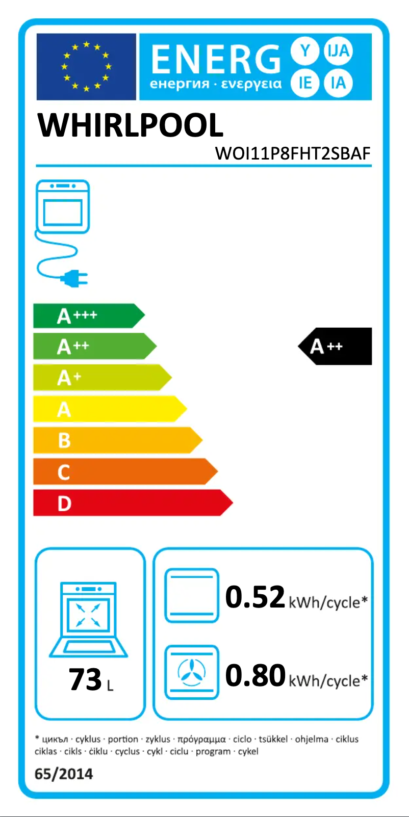 First page image of the manual for WOI11P8FHT2SBAF