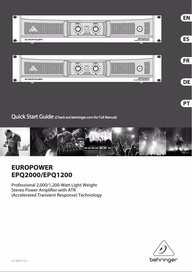 First page image of the manual for Europower EPQ2000