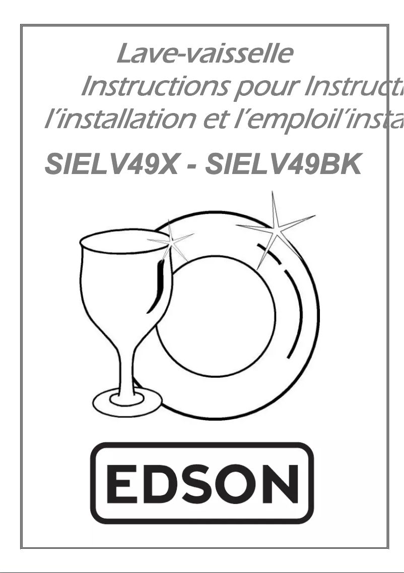 Page 1 of the manual User Manual Edson SIELV49BK