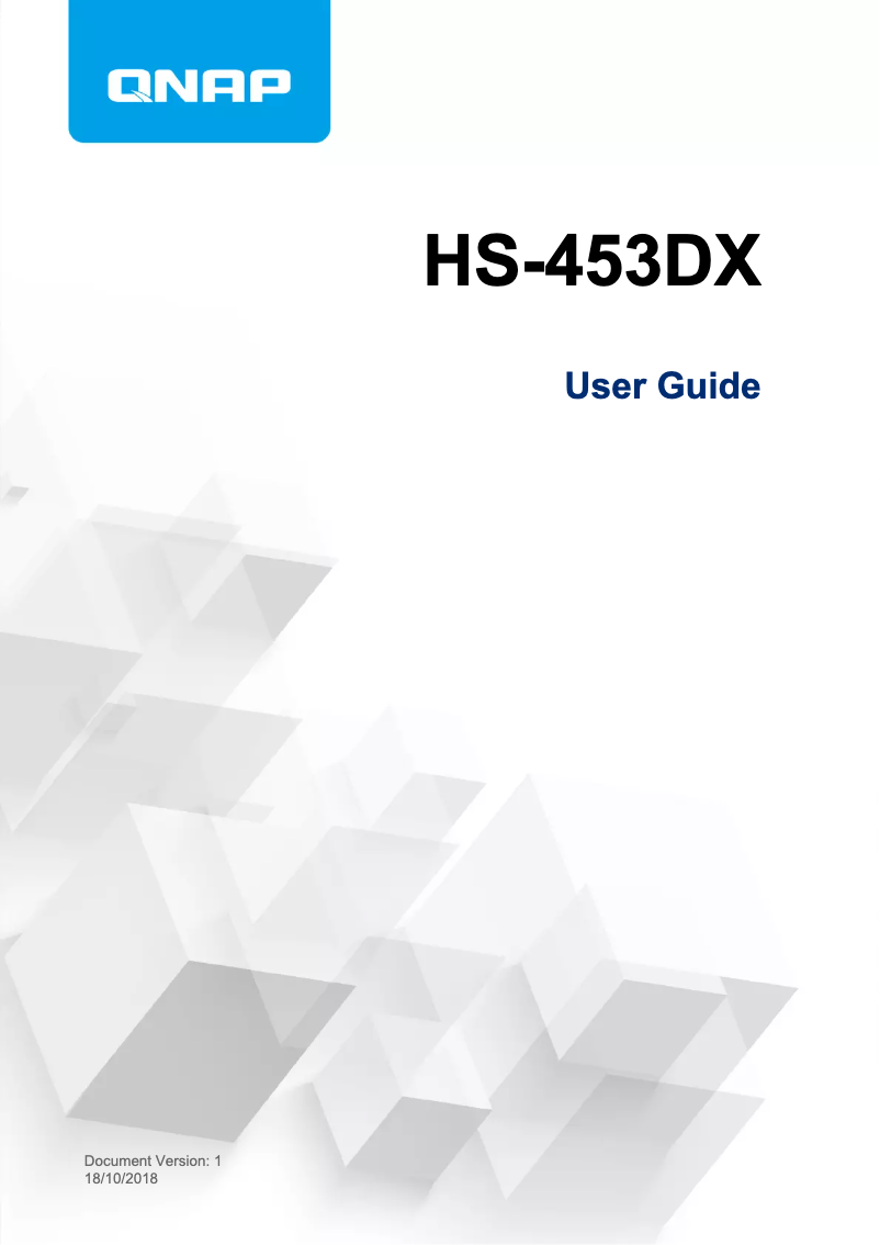 First page image of the manual for HS-453DX-4G