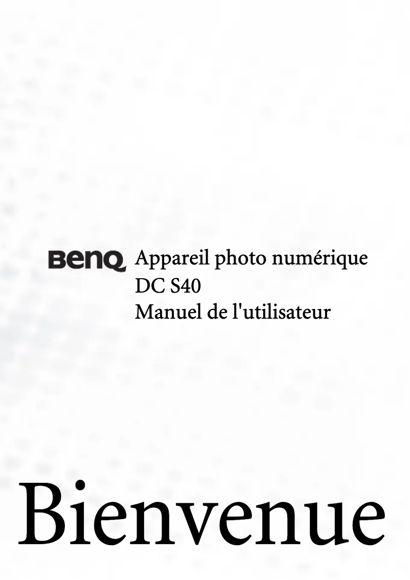 Image de la première page du manuel de l'appareil DC S40