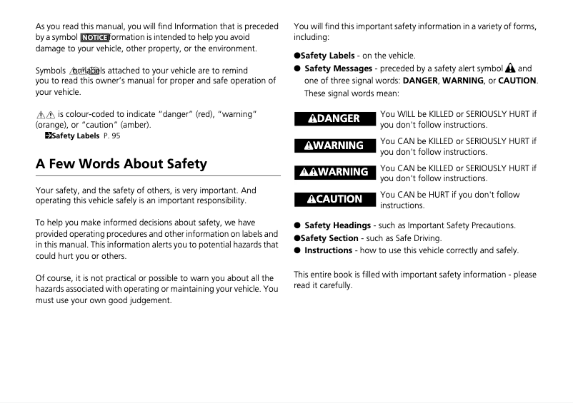 Page 1 of the manual User Manual Honda Civic Type R (2018)