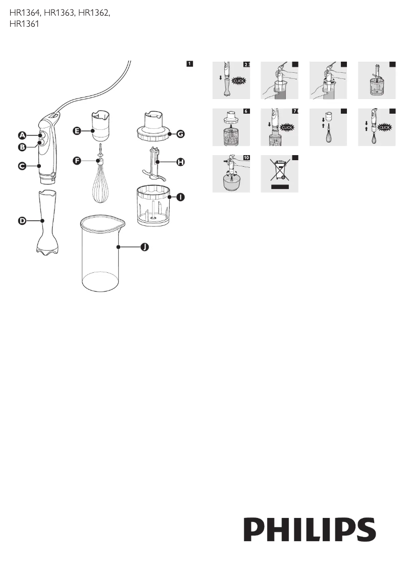 Page 1 of the manual User Manual Philips Daily Collection HR1361