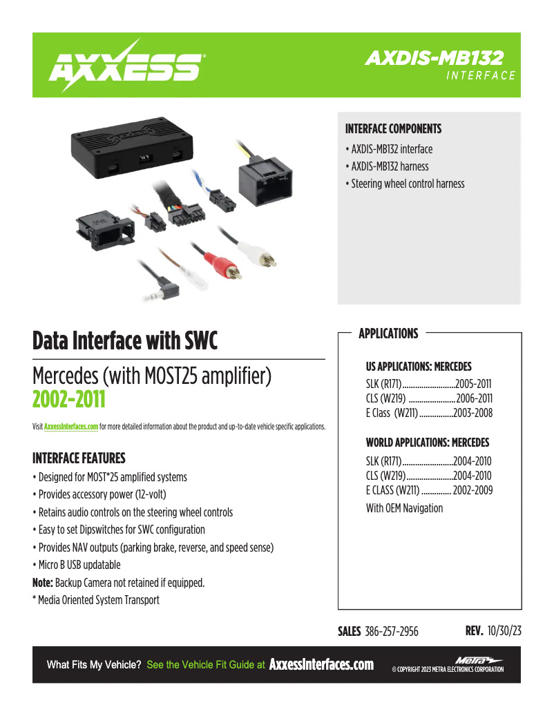 First page image of the manual for AXDIS-MB132