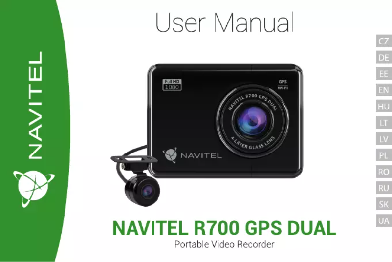 Page 1 of the manual User Manual Navitel R700