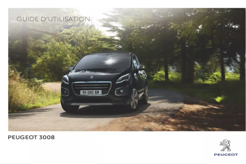 Page 1 of the manual User Manual Peugeot 3008 (2015)