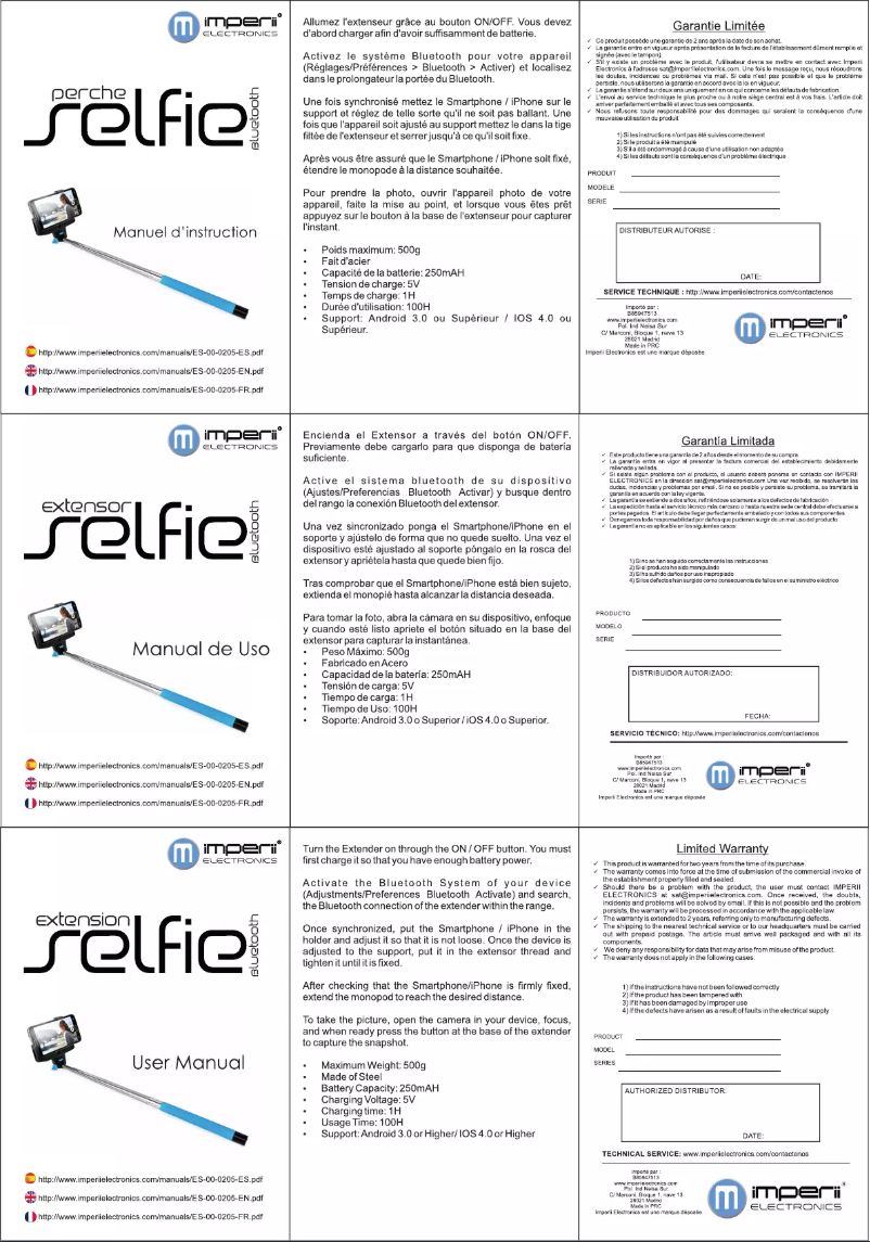 First page image of the manual for ES.00.0205.05