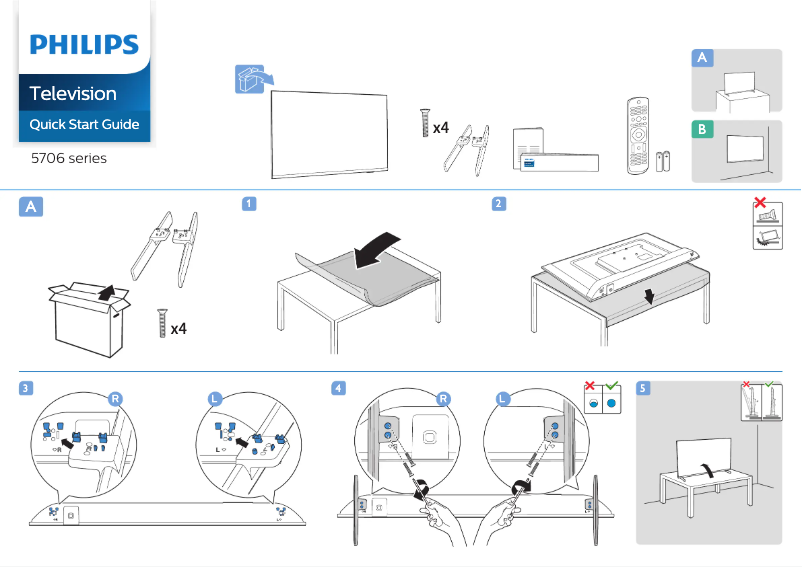 First page image of the manual for 40PFT5706