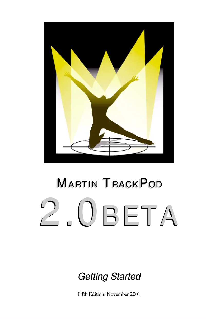 First page image of the manual for TrackPod