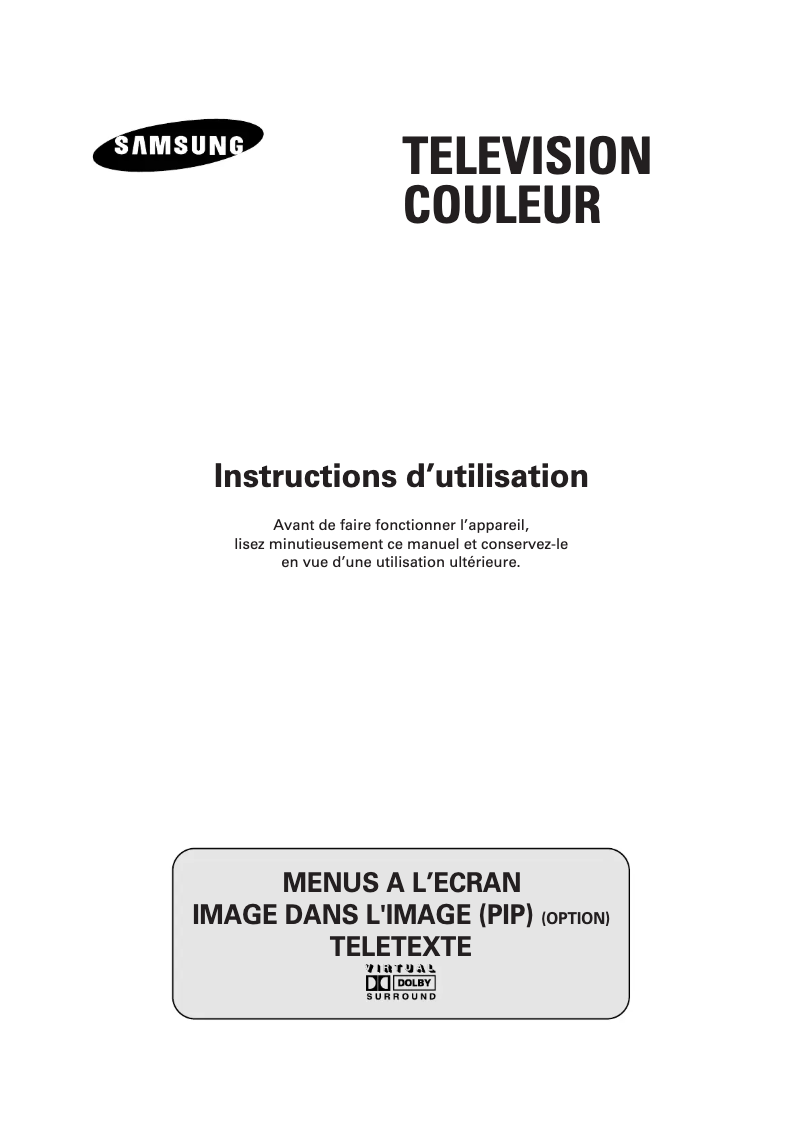 First page image of the manual for WS-32Z68P