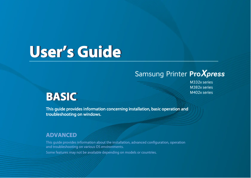 Page 1 of the manual User Manual Samsung SL-M3320ND