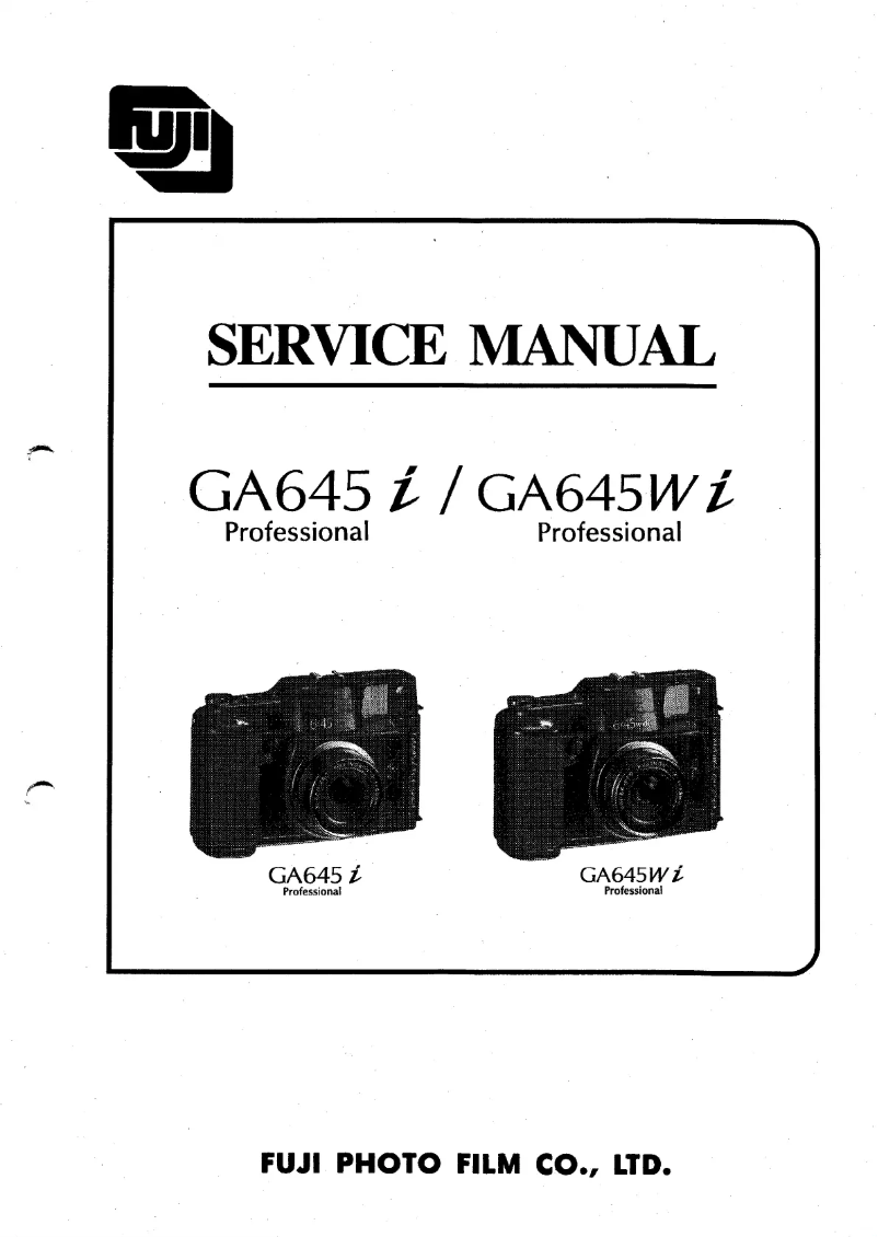 Page 1 of the manual User Manual Fuji GA645wi Professional