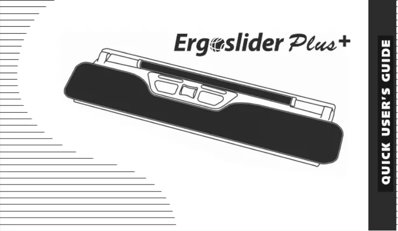 Page 1 of the manual User Manual BakkerElkhuizen ErgoSlider Plus