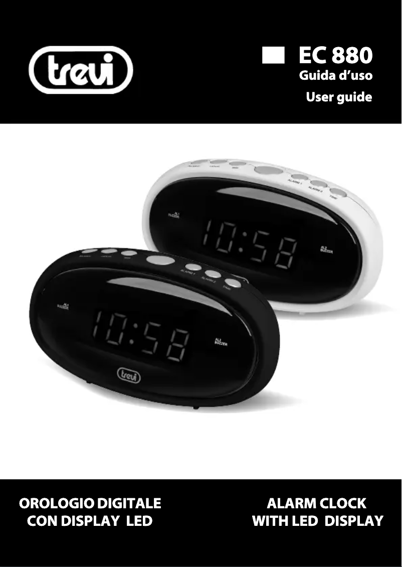 Page 1 of the manual User Manual Trevi EC 880