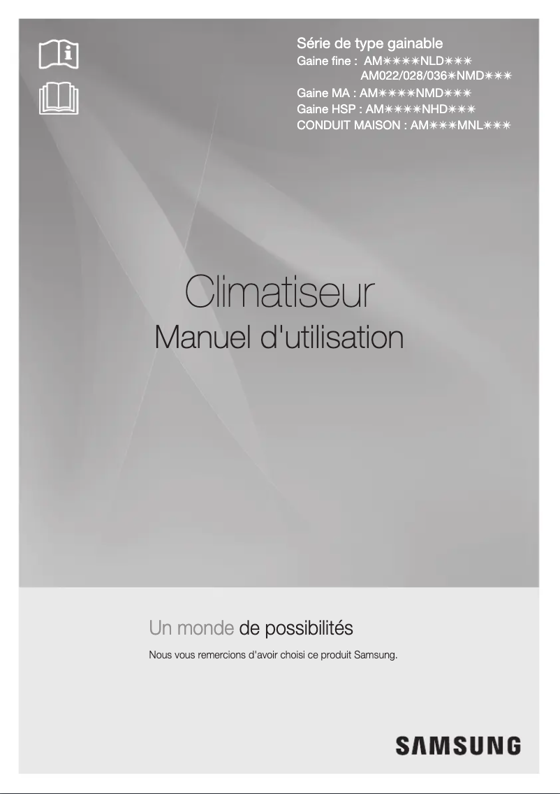 Page 1 of the manual User Manual Samsung AM045KNLDEH