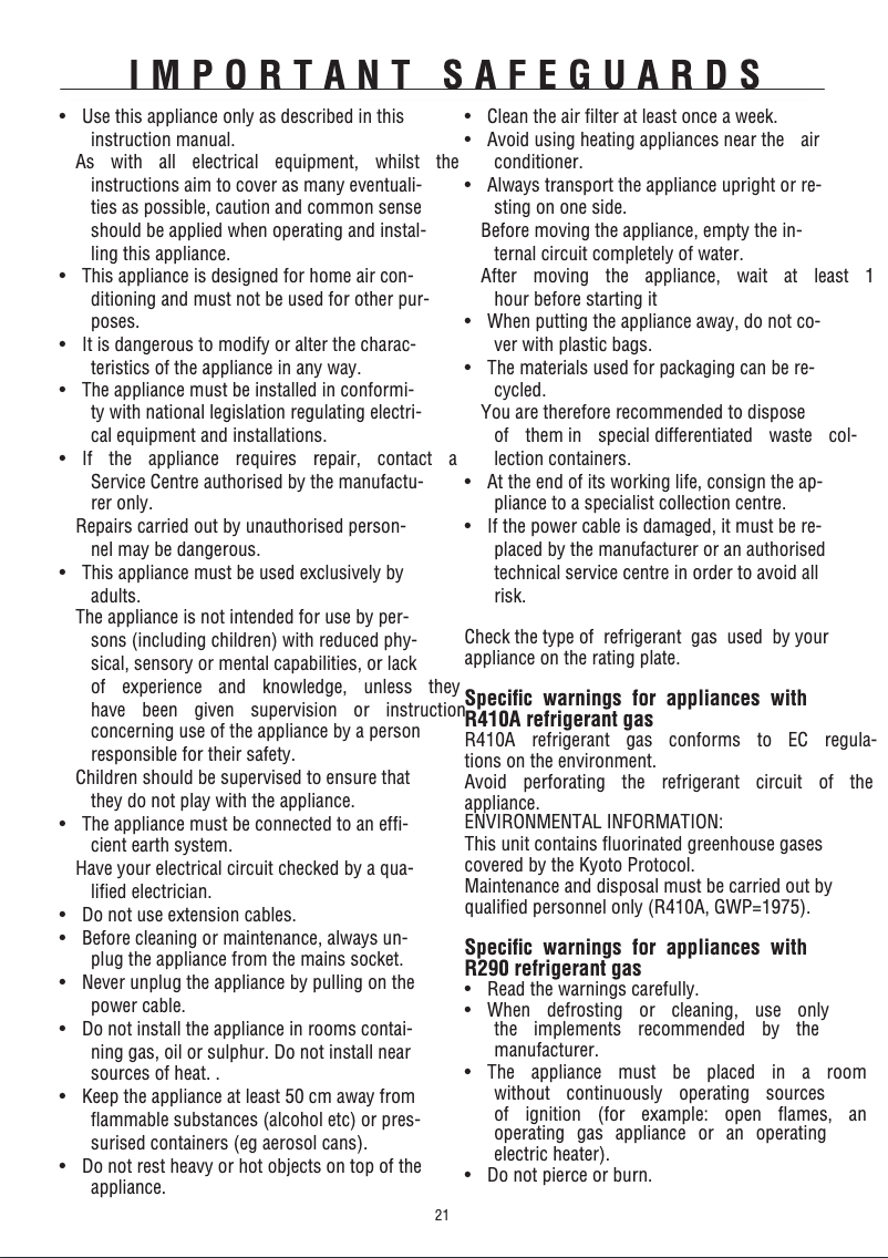 Image de la première page du manuel de l'appareil PAC WE17INV