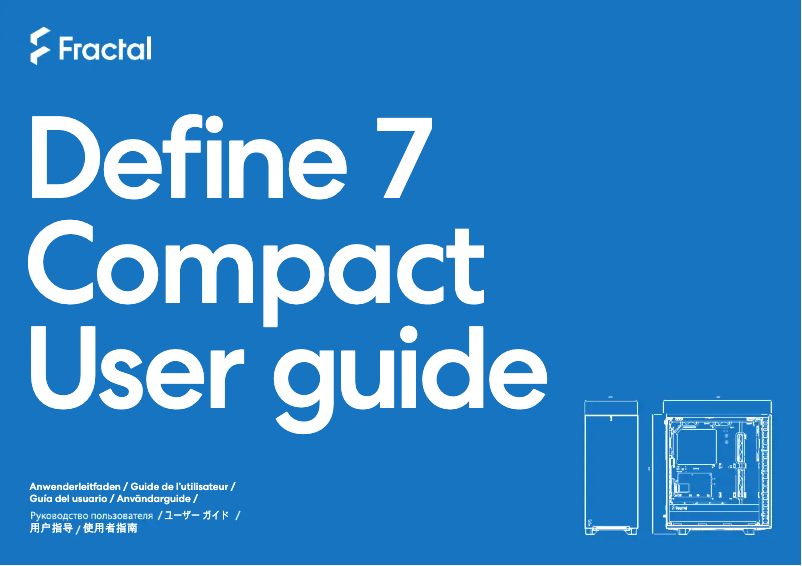 Page 1 de la notice Manuel utilisateur Fractal Design Define 7 Compact