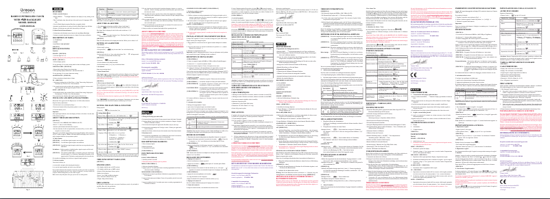 Page 1 of the manual User Manual Oregon Scientific RM912E