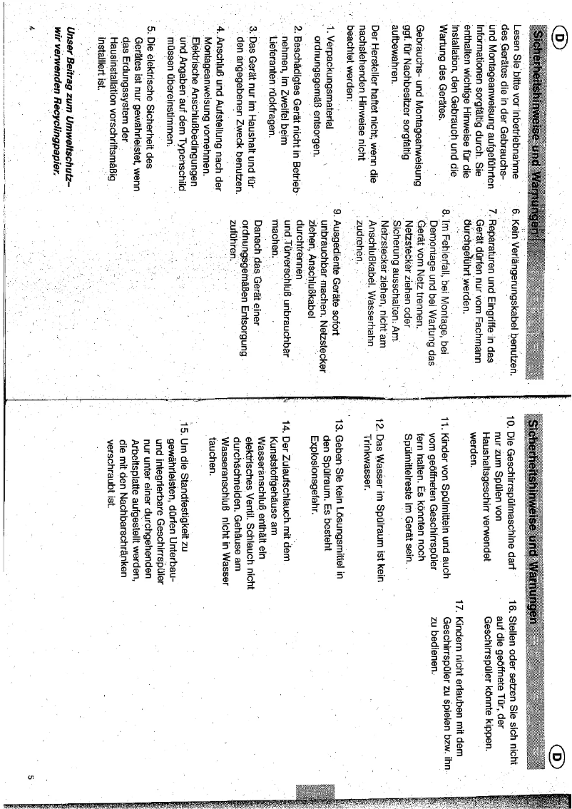 Page 1 of the manual User Manual Bosch SPI2430256