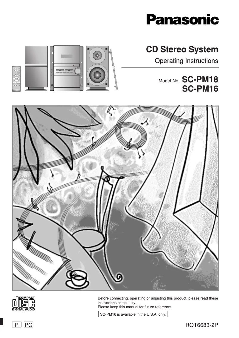 First page image of the manual for SC-PM18P