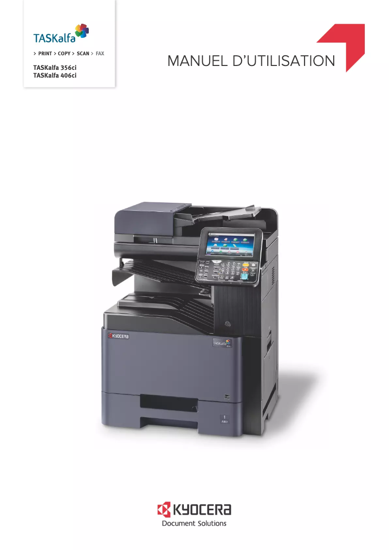 First page image of the manual for TASKalfa 356ci