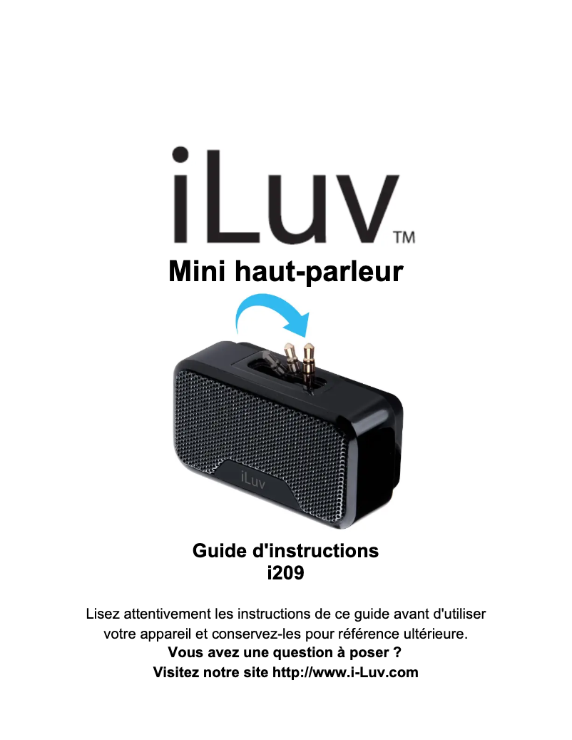 First page image of the manual for i209