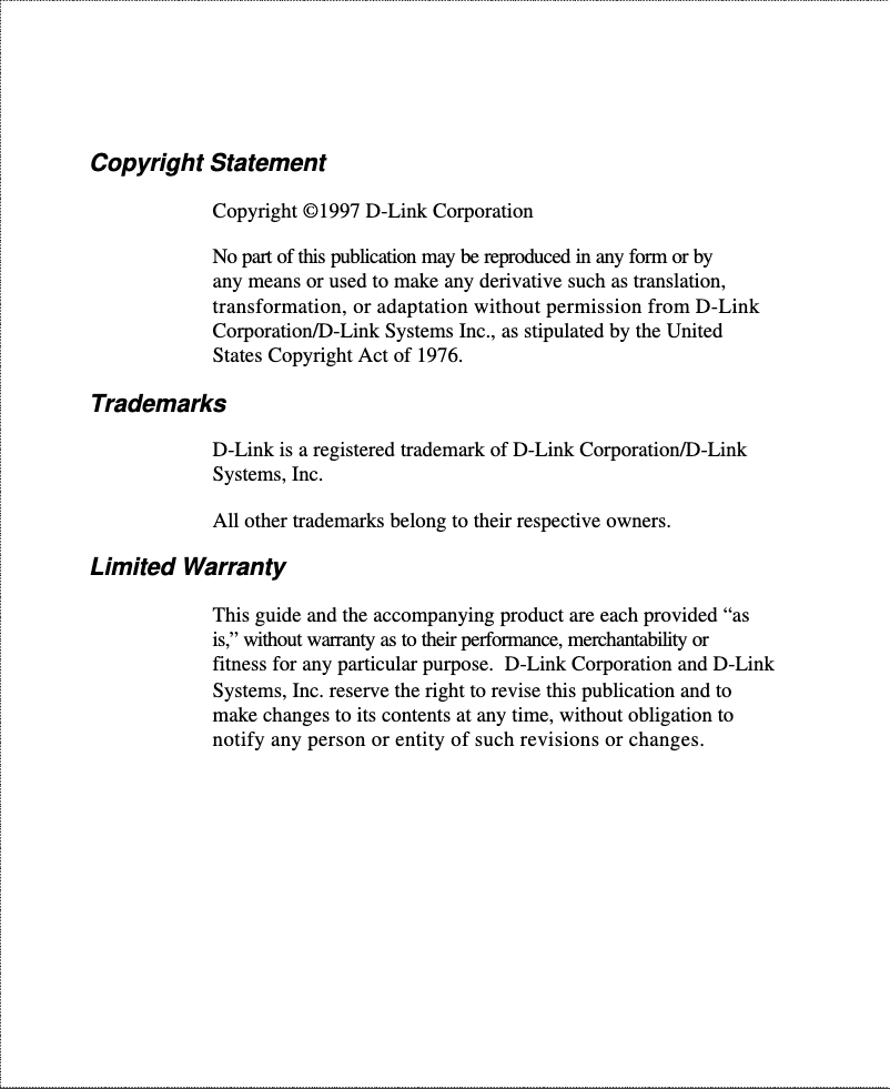 Page 1 of the manual User Manual D-Link DI-300