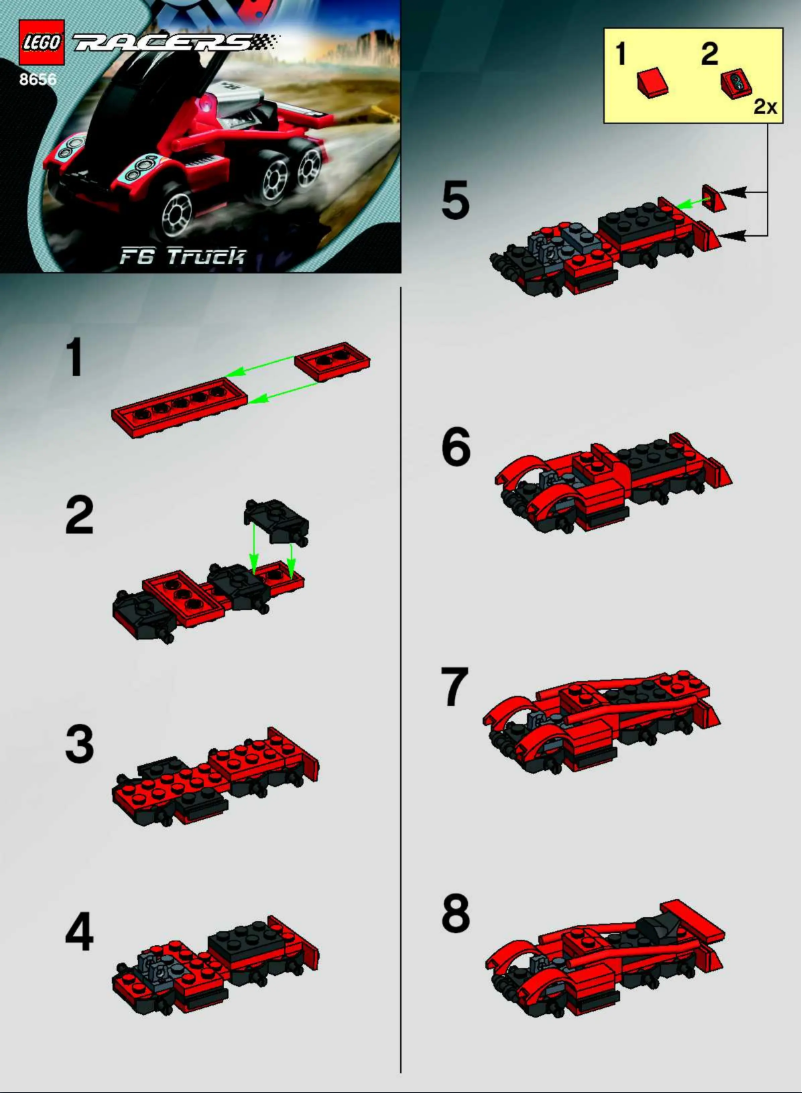 First page image of the manual for Racers F6 Truck 8656