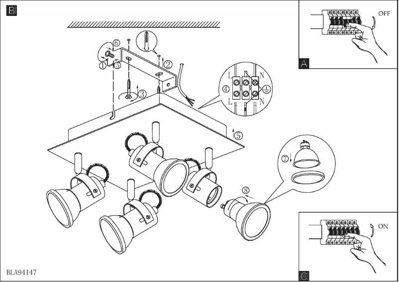 Page 1 of the manual User Manual Eglo Tukon 3