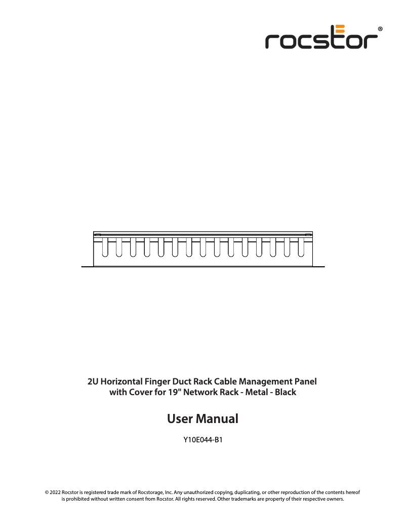 Page 1 of the manual User Manual Rocstor Y10E044-B1