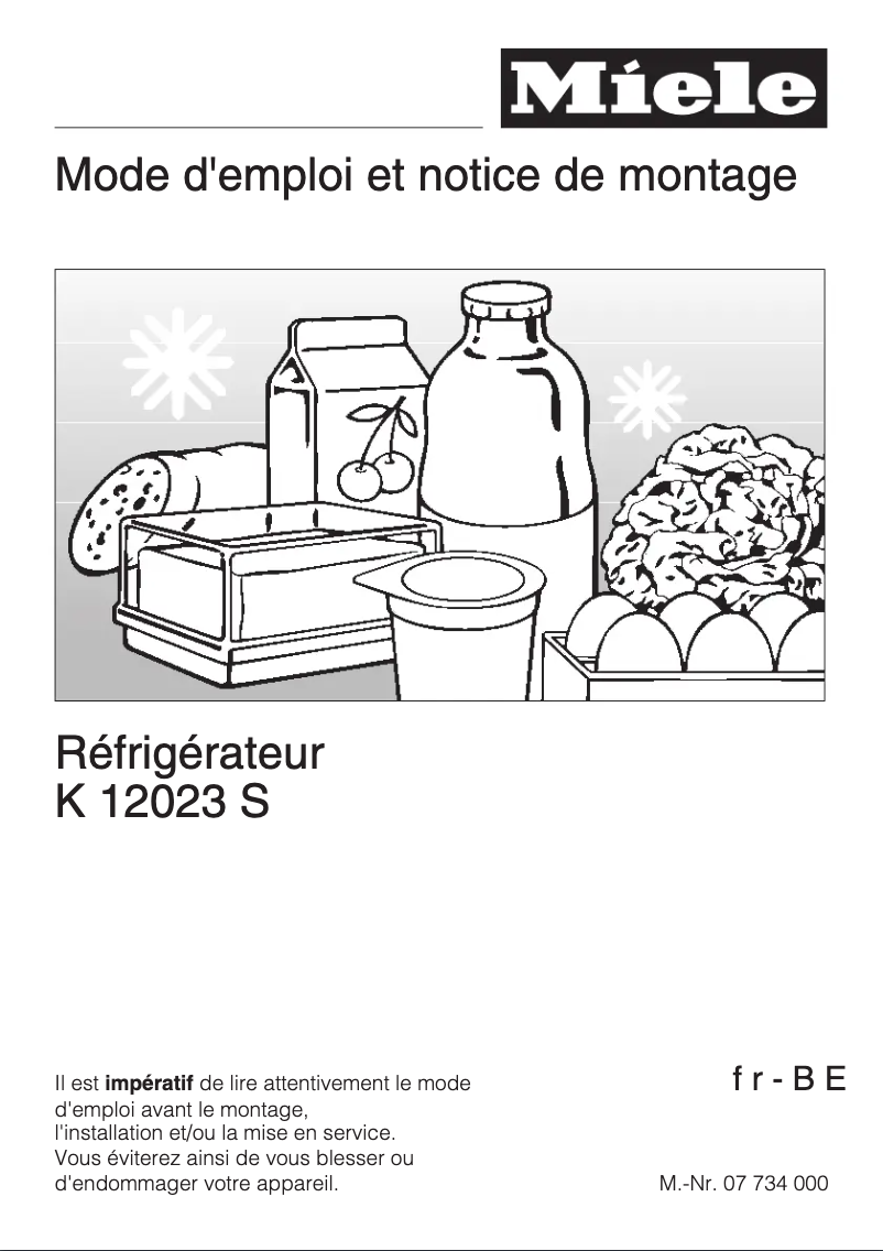 First page image of the manual for K 12023 S