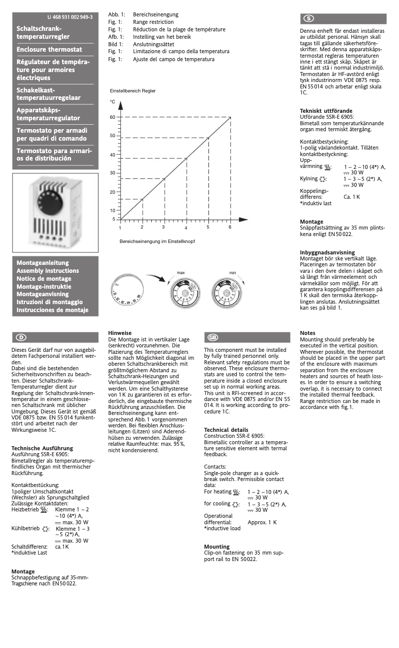 Image de la première page du manuel de l'appareil SSR-E 6905