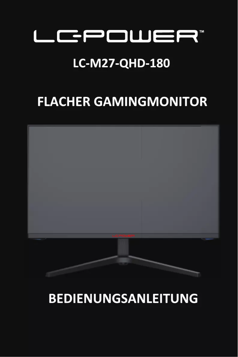 First page image of the manual for LC-M27-QHD-180