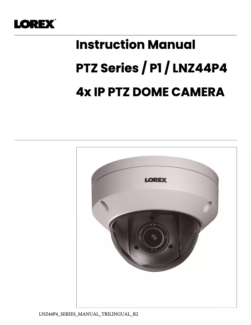 Page 1 of the manual User Manual Lorex LNZ44P4B