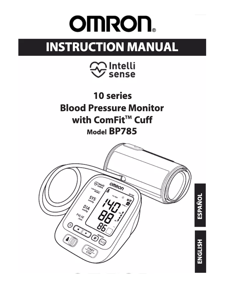 First page image of the manual for BP785