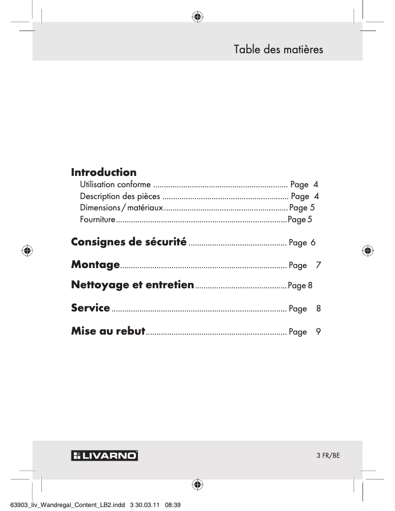 Page 1 of the manual User Manual Livarno Lux IAN 63903