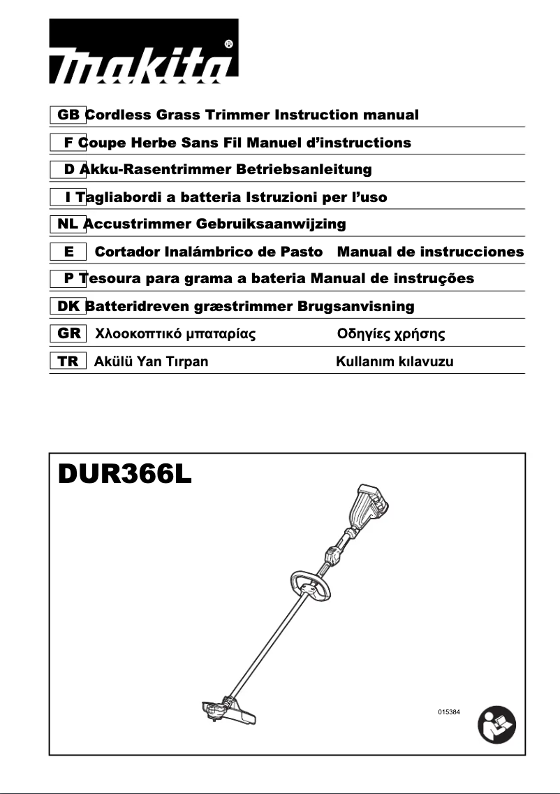 Page 1 of the manual User Manual Makita DUR366LZ