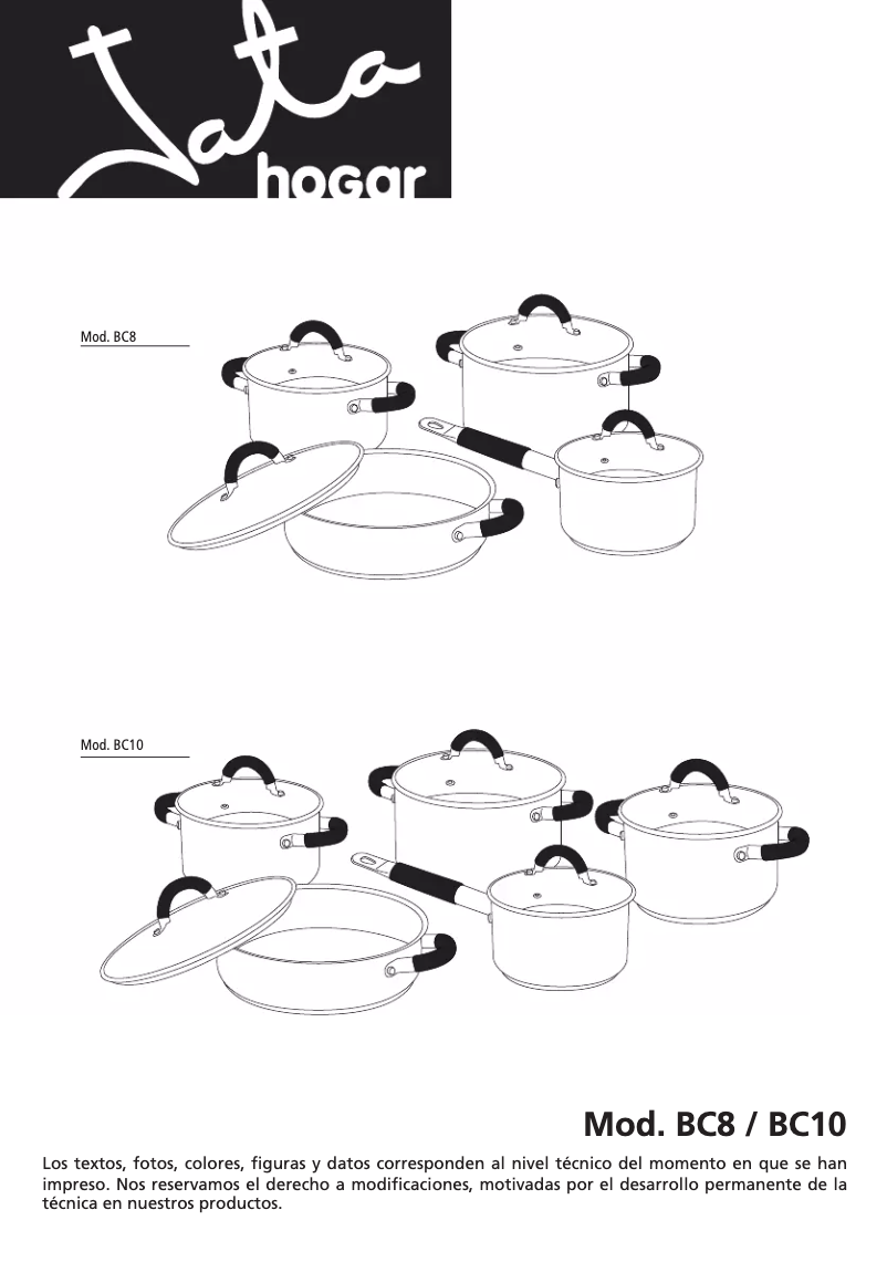 First page image of the manual for BC8