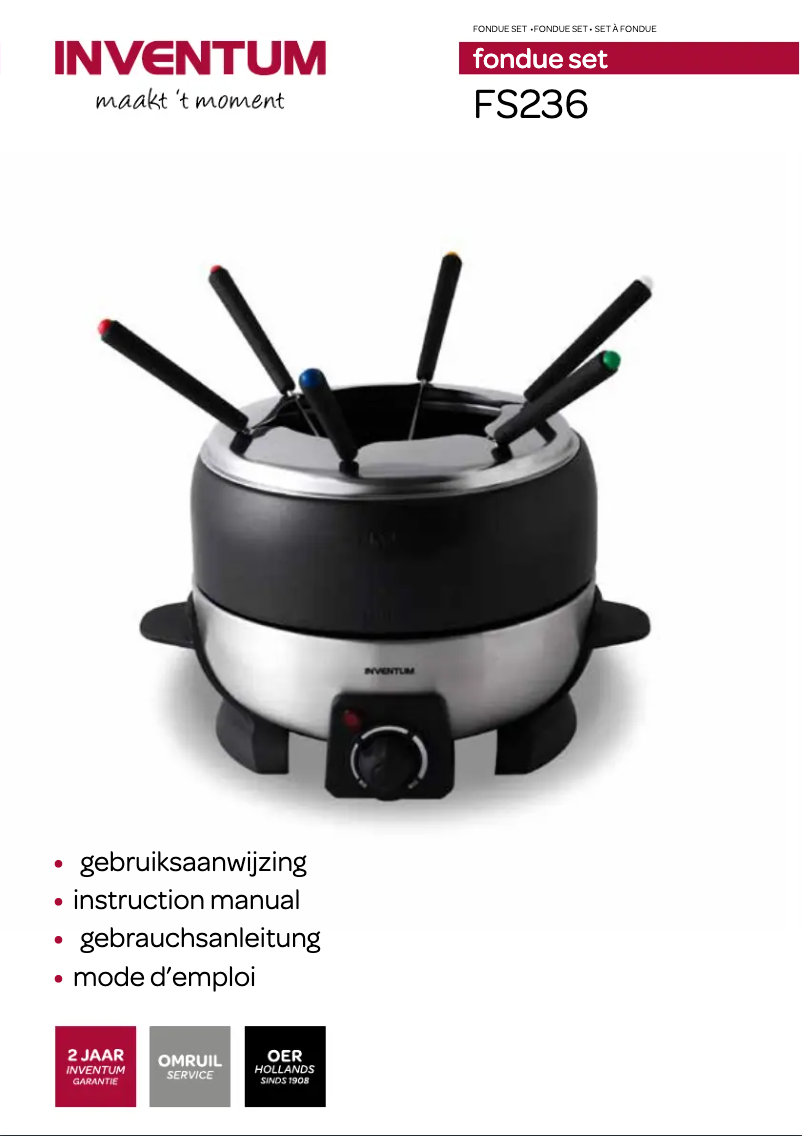 Page 1 of the manual User Manual Inventum FS236