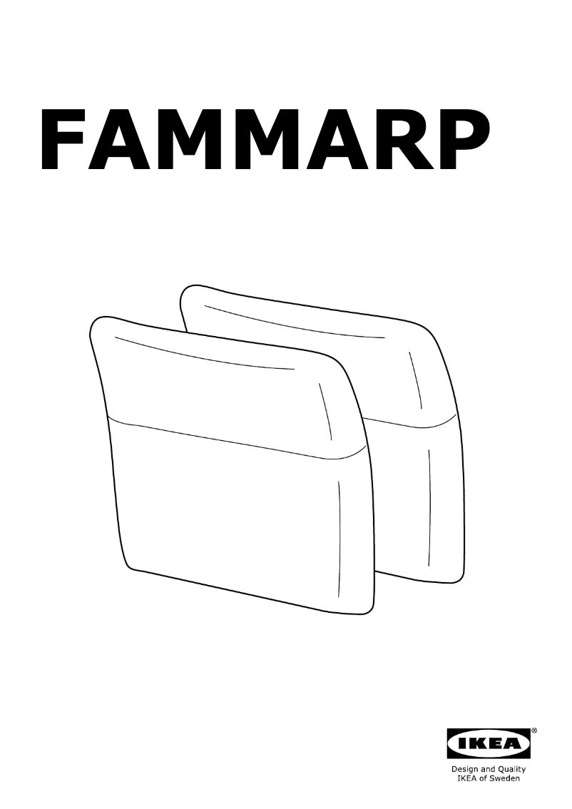 Page 1 of the manual User Manual Ikea FAMMARP 404.959.85