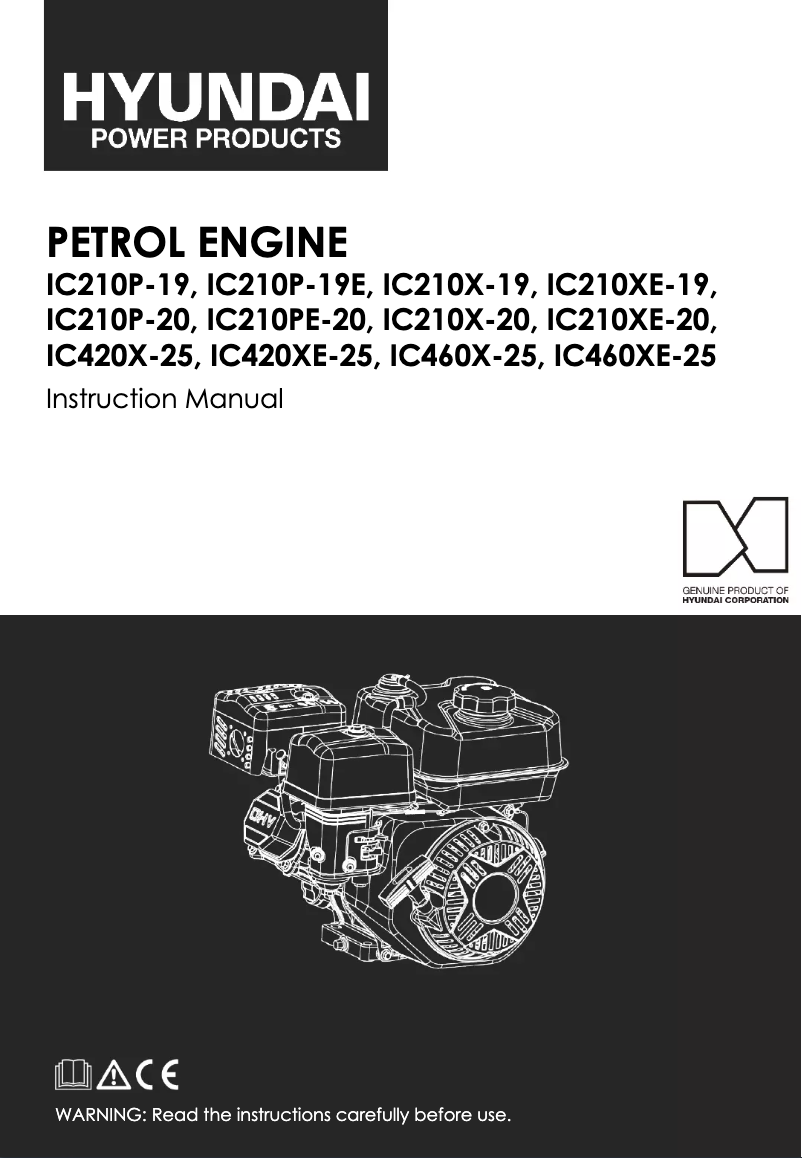 First page image of the manual for IC420X-25