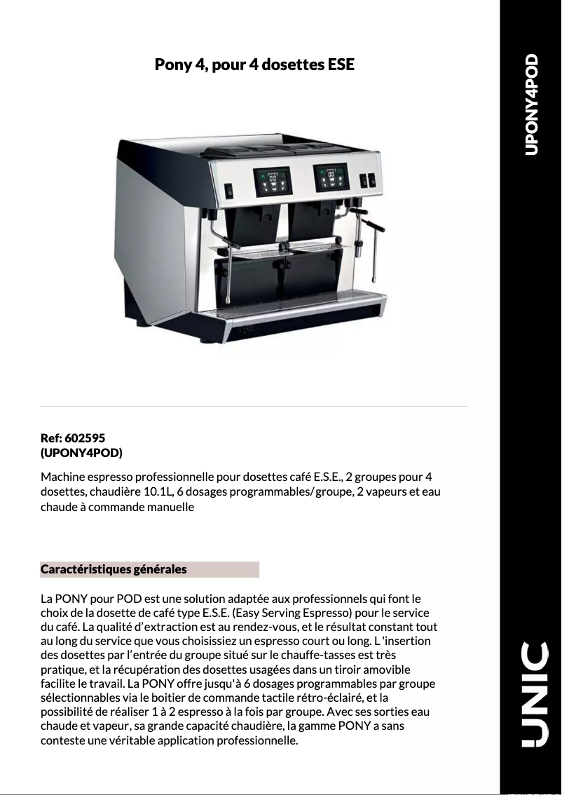 First page image of the manual for Pony 4