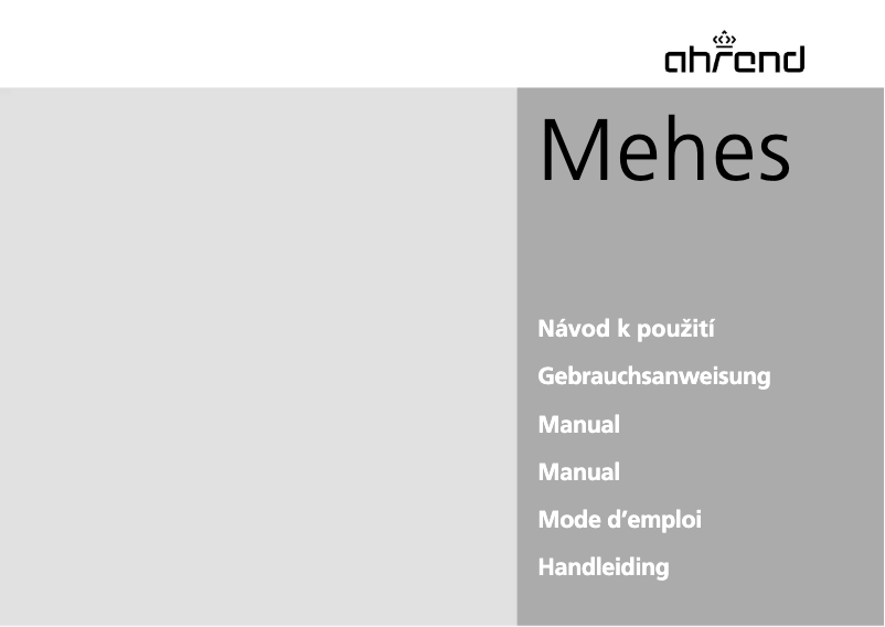 Page 1 of the manual User Manual Ahrend Mehes