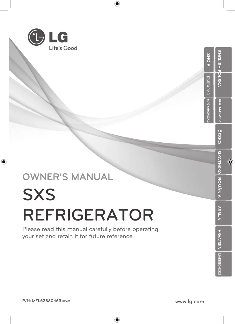 First page image of the manual for GR-P227HTQV