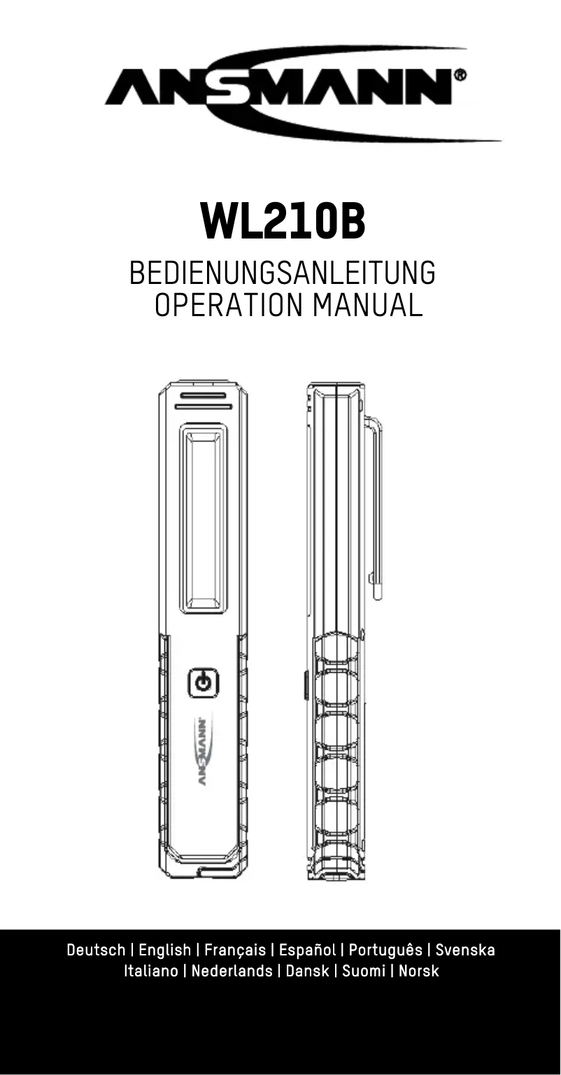First page image of the manual for WL210B