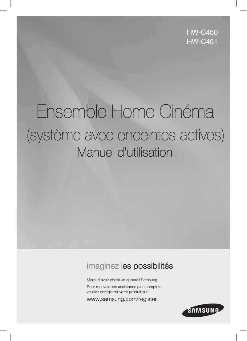 First page image of the manual for SGH-C450