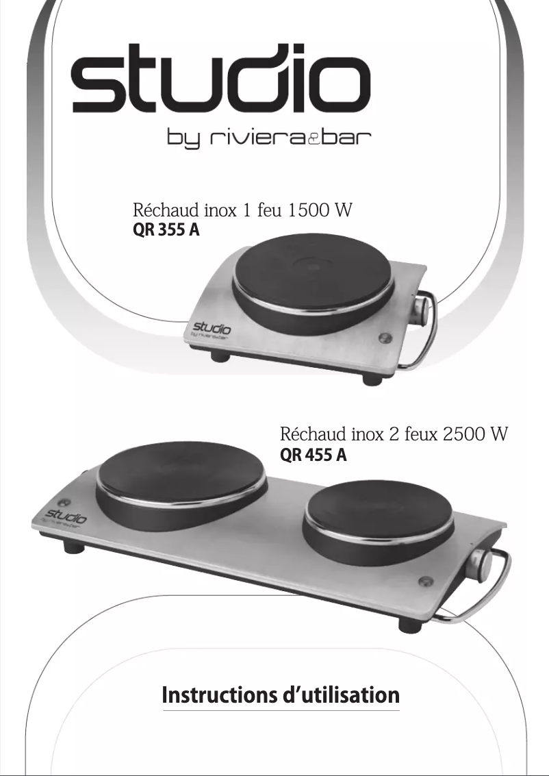 First page image of the manual for QR455A